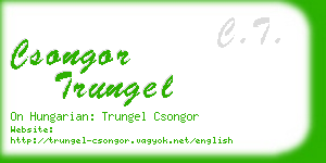csongor trungel business card